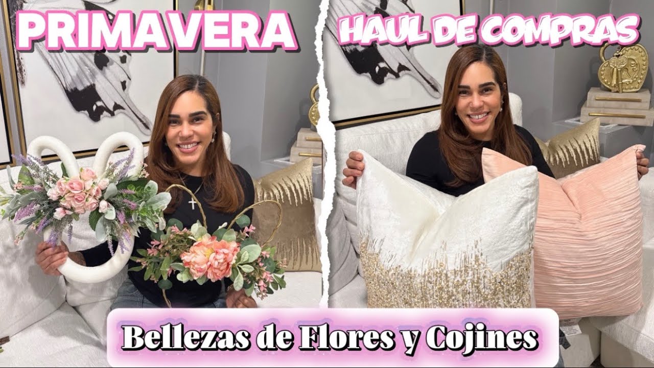 Primavera Haul de Compras | Bellezas de Flores y Cojines. 