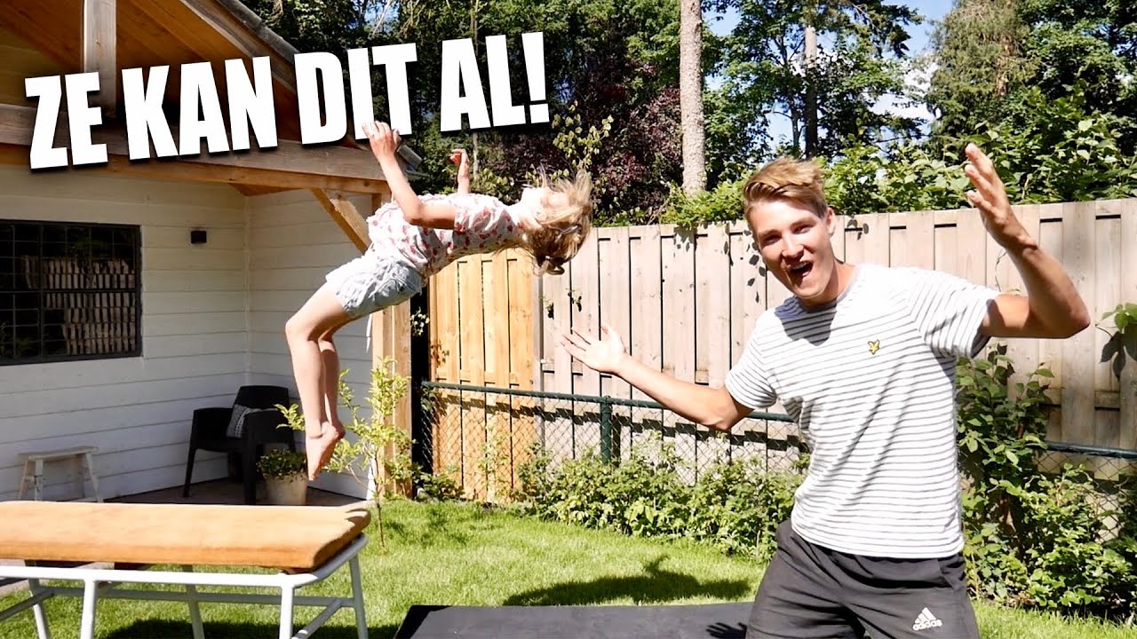 KAN MIJN ZUSJE OOK FLIPS?! - YouTube