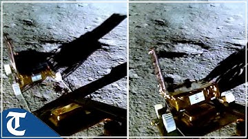 ISRO shares video of Pragyan rover ramping down Vikram Lander onto the moon