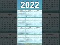2022 Calendar