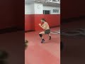Man Moves Fast Across Hall While Showing Some Wrestling Manoeuvres - 1277454-1