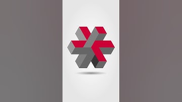 3D Isometric Logo Design Tutorial Using Gird Method  #shorts #trending #viralvideo #foryou #3d