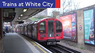 London Underground Central Line Trains At White City