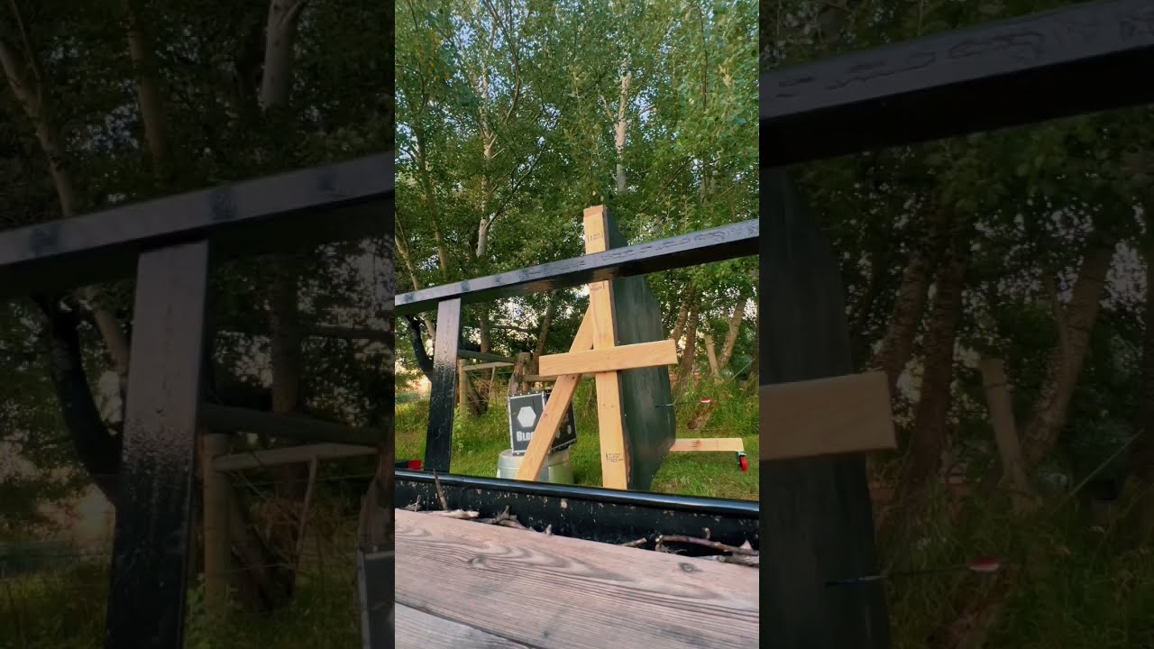 Testing Out The DIY Archery Backstop 30 Yds 70lbs Draw 330 FPS Does It Work 