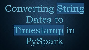 Converting String Dates to Timestamp in PySpark