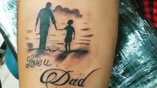 Dad son tattoo design mr tattooholic tattoo studio Ahmedabad Artist
