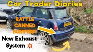COPART Mini Cooper S PT3: Fitting a new exhaust & painting rear bumper!