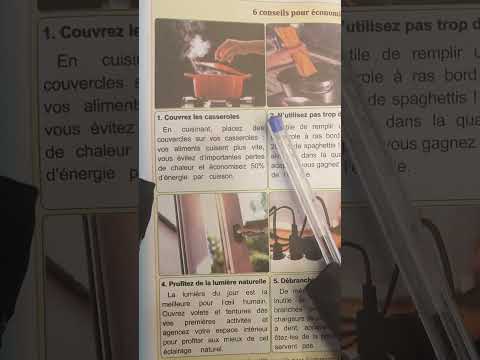 6éme année primaire parcours page 126,127 / 6 conseils pour économiser l' énergie