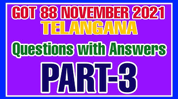 TS GOT 88 NOVEMBER 2021 Q&A PART-3