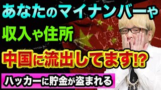 あなたのマイナンバー、収入や住所、中国に流出してます!?【ハッカーに貯金が盗まれる】立憲民主党の長妻昭と日本年金機構