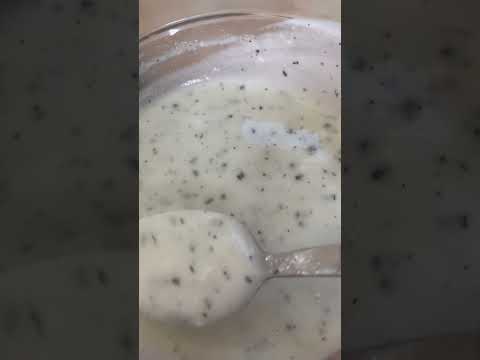 Quick and tasty mint yogurt #asmr #shortfeeds #shortfeedsvideo #yummy