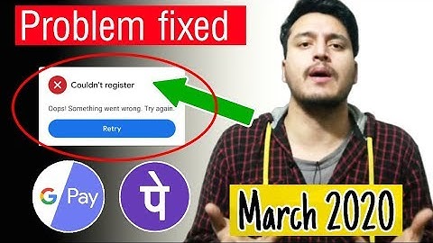 add bank account problem in google pay | something went wrong google pay | google pay bug