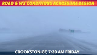 Friday Morning Road & Weather Conditions Across The Region
