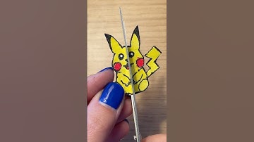 How to draw and color Pickachu from Pokemon easy ⚡ Cool diy idea