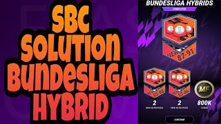 SBC SOLUTION BUNDESLIGA HYBRID IN MADFUT 22