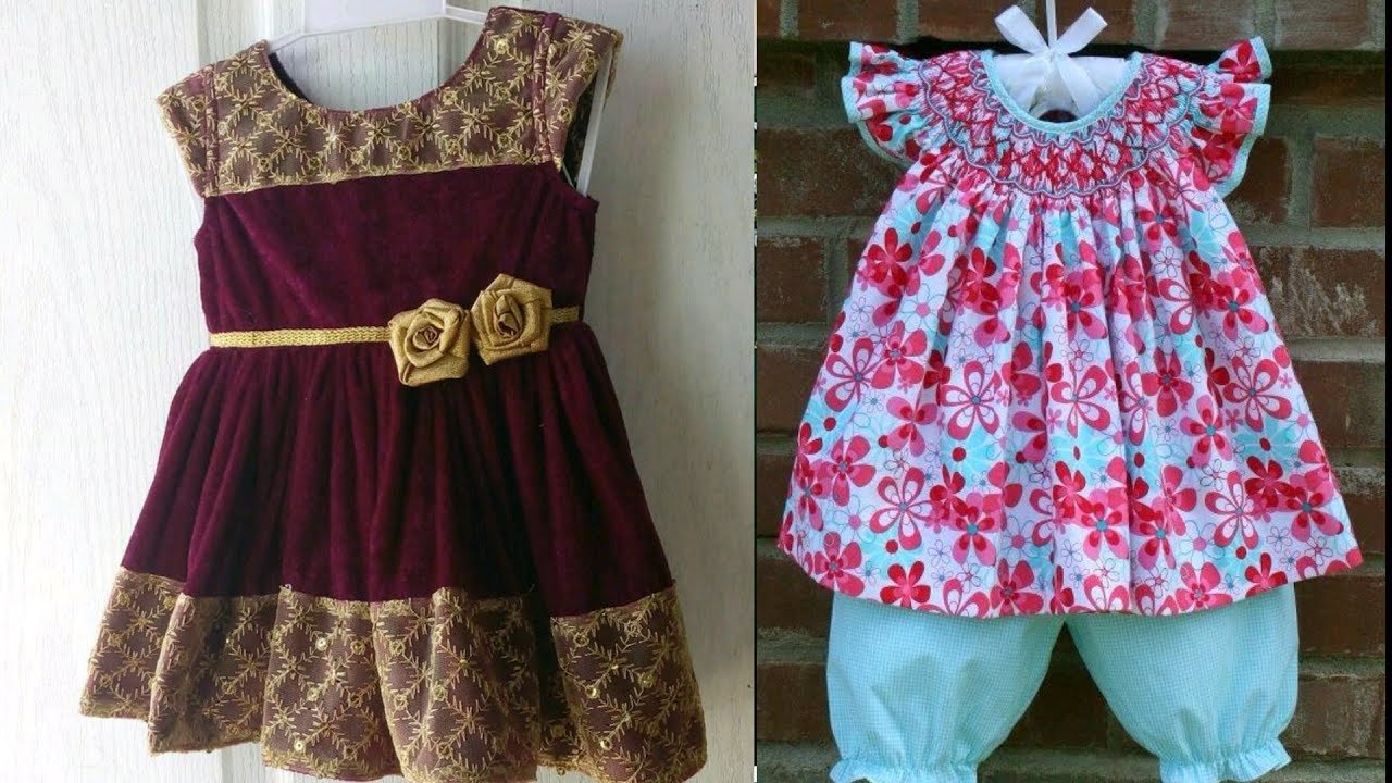 latest baby cotton frocks design