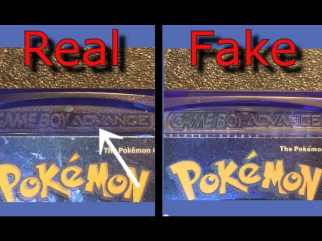 How to Spot Fake Pokemon Games, Nintendo Game Boy Advance Games