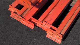 How to stack used pallet racking beams