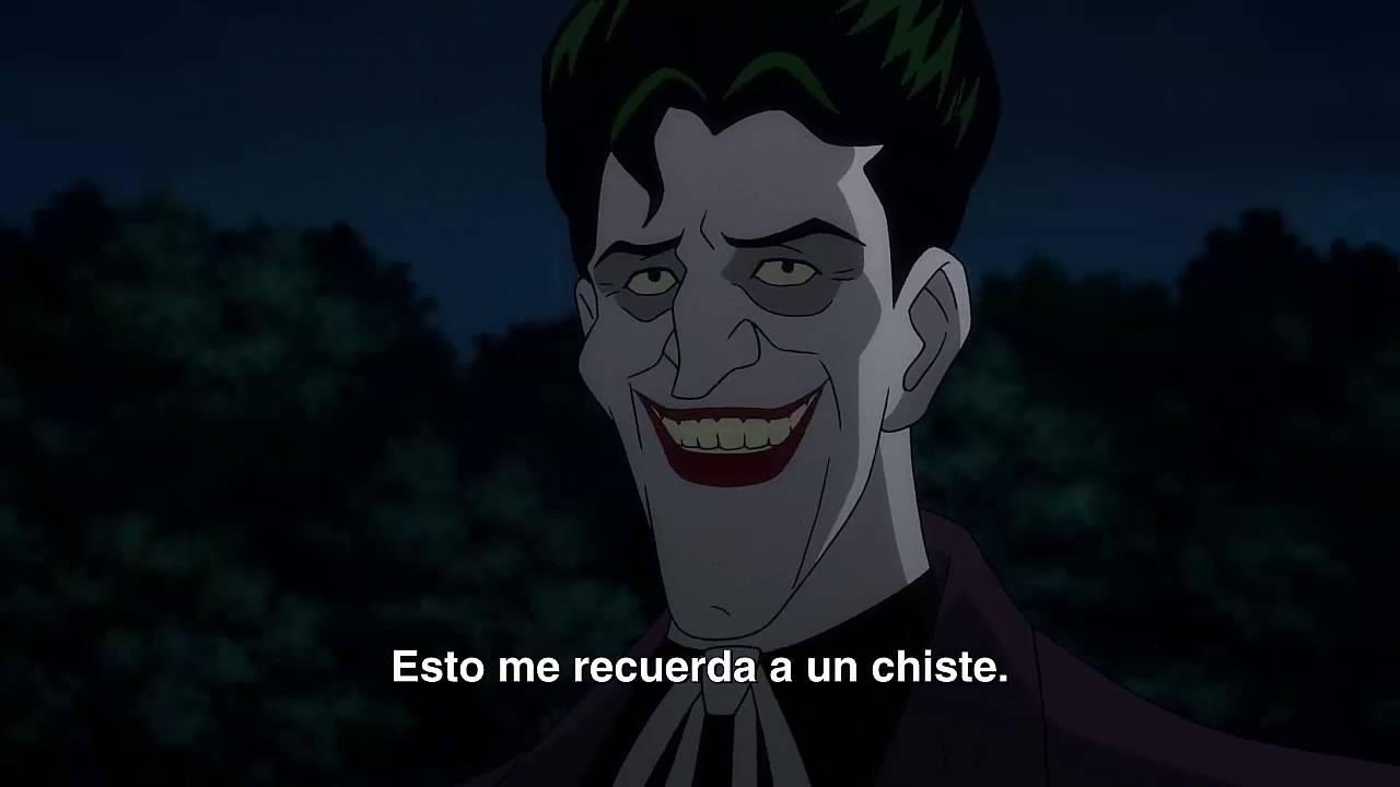 The Joker Hace Reir a Batman | Batman : The Killing Joke | Escena Final |  Subtitulado Español - YouTube