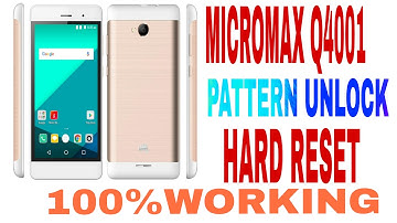 micromax q4001 hard reset