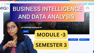Module-3  Answer Key🔥| Business Intelligence and Data Analytics  |Amity online MBA Sem3