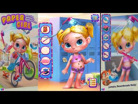 Fun Baby Care Kids Game - Paper Girl - Morning Madness - Play Pet Rescue Story & Girl Makeup