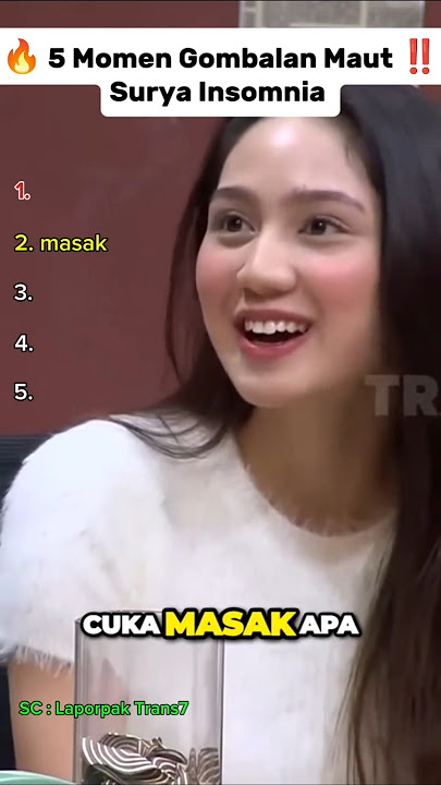 Momen Gombalan Maut Surya Insomnia Bikin Baper #shorts #laporpak #laporpaktrans7 #bts #arisantrans7