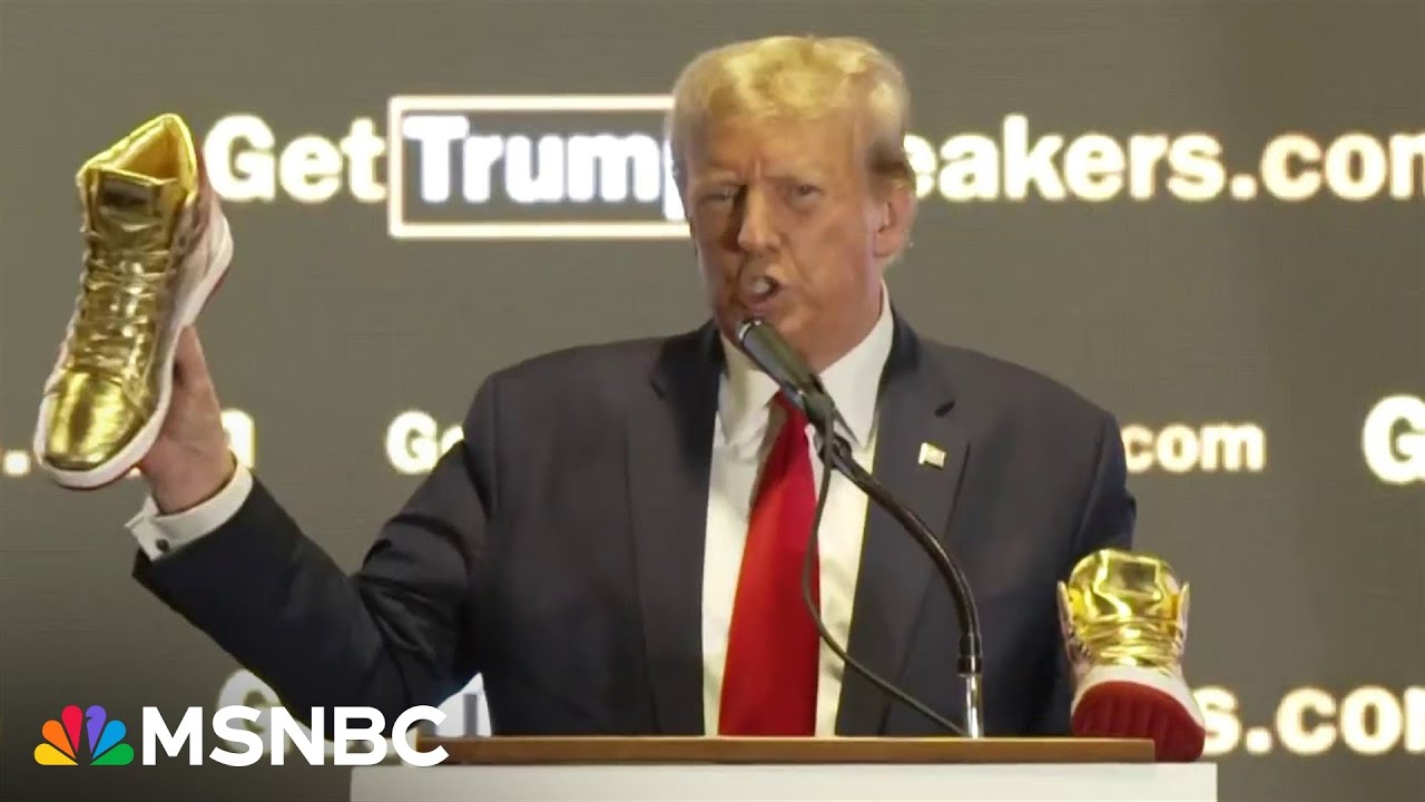 Can gold sneakers save Donald Trump?