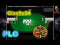 Giselle54 vs. GucciNIKE: 500/1000 Heads Up PLO Action (Cards Up)