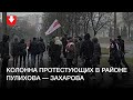 Протестующие в районе Пулихова — Захарова днем 29 ноября