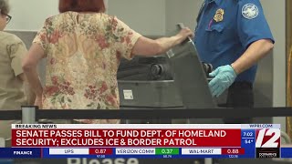 Senate agrees to fund TSA and most of DHS, but not ICE