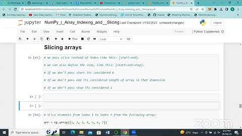 class_4 | Create Numpy 2d array 2023 | Create numpy 3d array | Numpy array Slicing | Array indexing