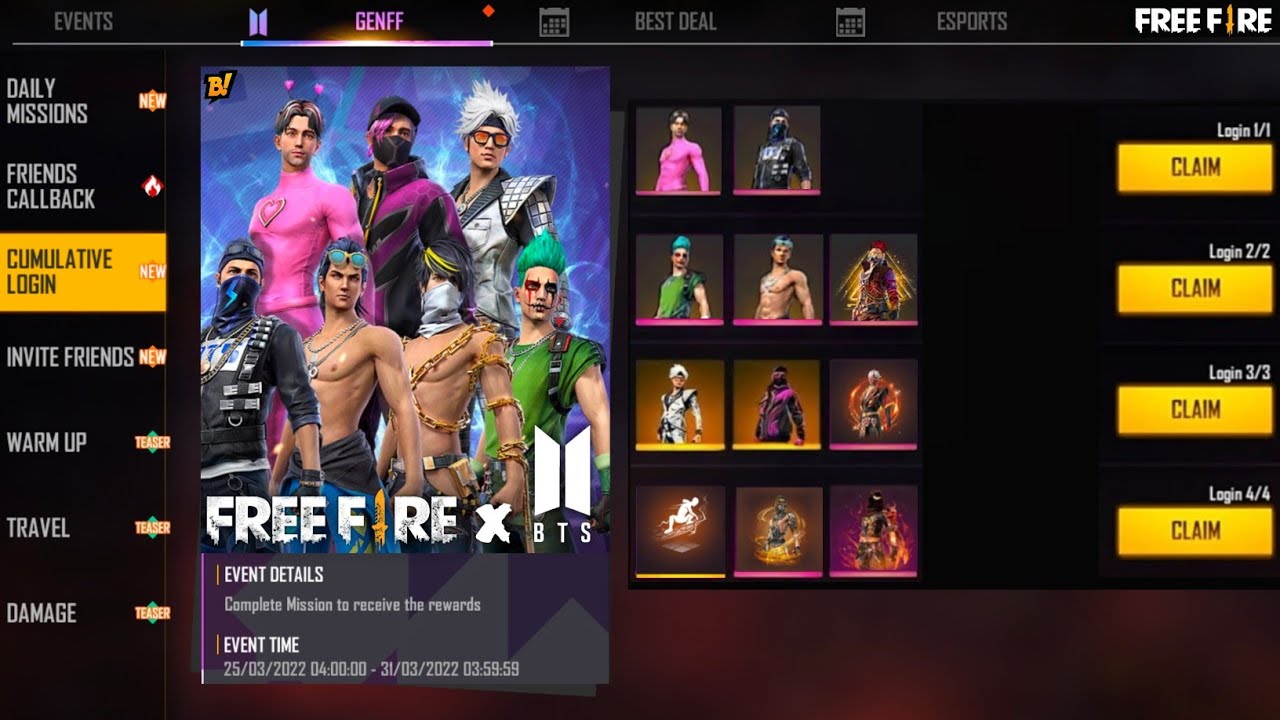 GEN FF MEGA EXCLUSIVE REWARDS❤️‍🔥(Free Bundles)⚡- I Got Extra Special Timely Toss Bundle for Free 😱