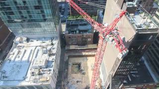 Crane Erection - Pepper Construction - Aloft Hotel