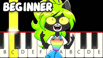 Zai Zai Zai Meow Meow Meow Meme - Fast and Slow (Easy) Piano Tutorial - Beginner