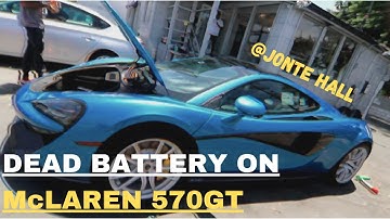 McLaren 570 DEAD BATTERY.. "HOW TO FIX"