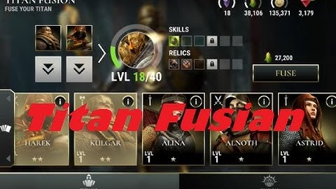Best Way to Fuse Titans in Dawn of Titans (Titan Fusion)
