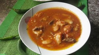 Фасолия арида Белая крупная фасоль с мясом в томатном супе Арабская кухня(Сытный вкусный фасолевый суп с мясом. Если нет крупной фасоли, то можно использовать обычную белую. У крупно..., 2016-04-10T19:50:19.000Z)