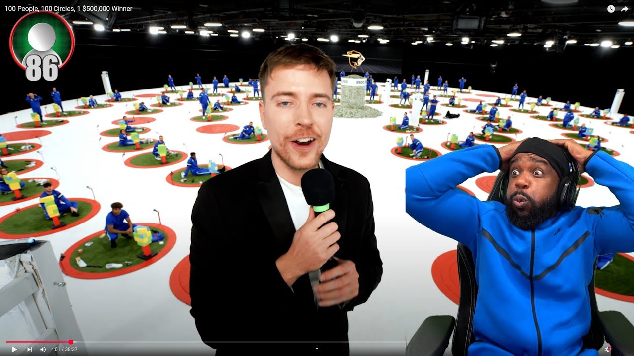 Mr.Beast's 100 People, 100 Circles, 1 $500,000 Winner REACTION!