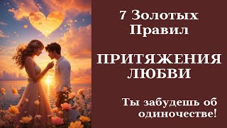 7 Золотых Правил Притяжения Любви┃Ты Забудешь об Одиночестве! #правило #любовь #пара #одиночество