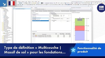 Type de définition « Multicouche | Massif de sol » pour les fondations en béton