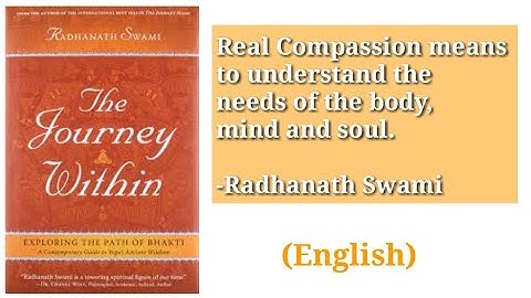 Thumbnail of The Journey Within by @HisHolinessRadhanathSwami || English ||