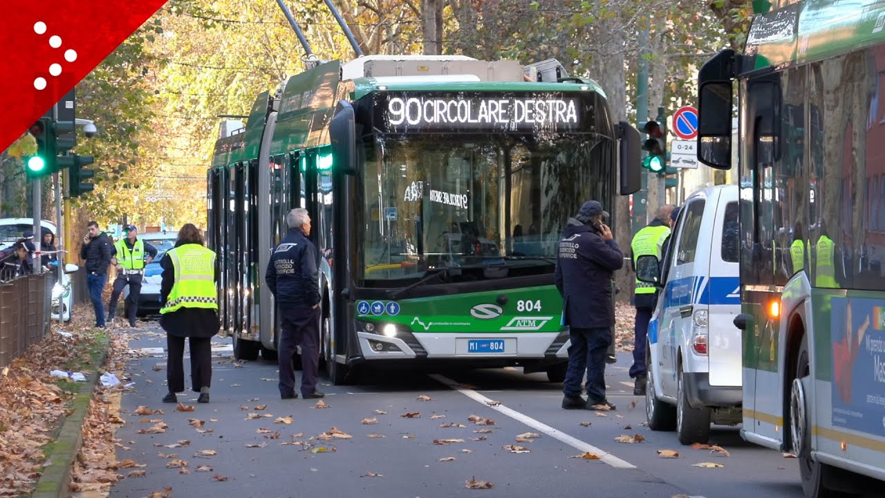 Incidente a Milano, autobus della linea 90 investe pedone sulle strisce pedonali