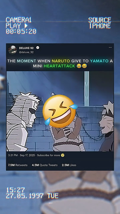 YAMATO GOT ALMOST A HEARTATTACK 😂.... #anime#foryou#naruto#edit#shorts