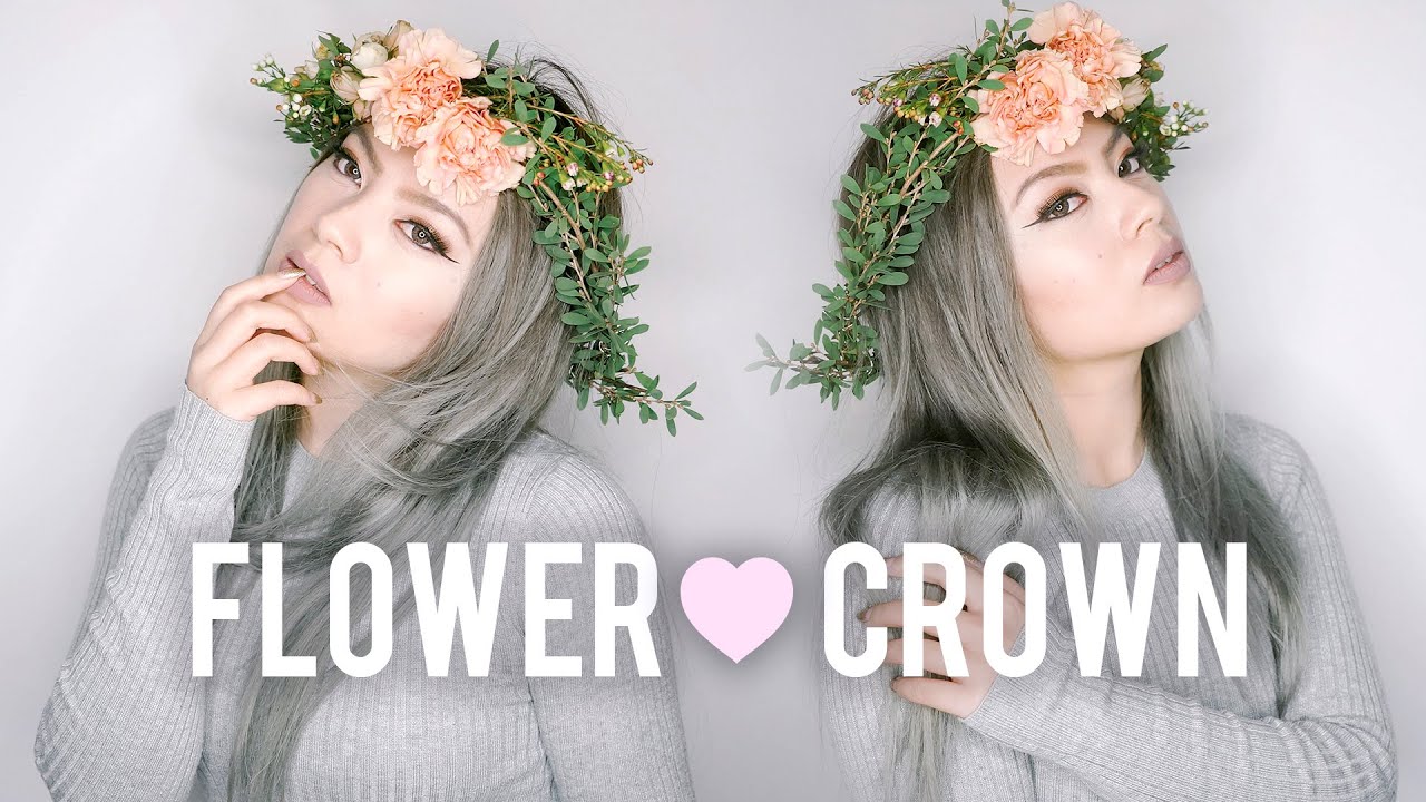 DIY Fresh Flower Crown Wedding / Prom YouTube