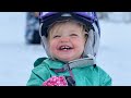 One Year Old Maeve Snowboarding