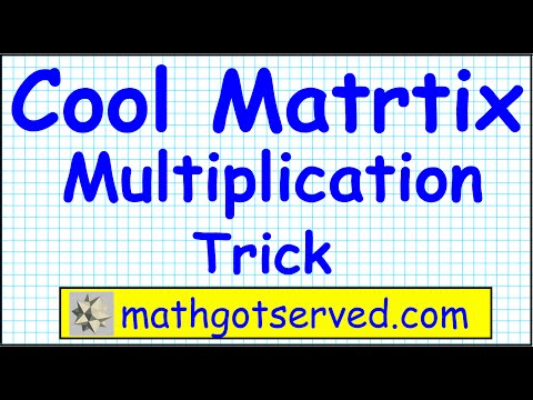 Easy Trick To Multiply Matrices Cool Shortcut Matrix Precalculus discrete mathgotserved