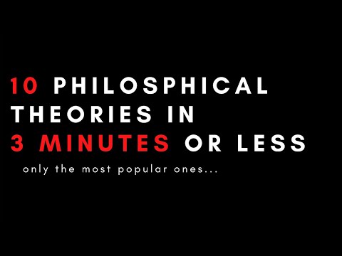 3 मिनट या उससे कम समय में 10 दार्शनिक सिद्धांत