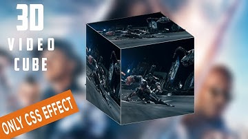 3D Video Cube Using Only Html And CSS