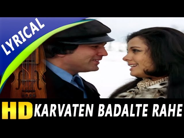 Karvaten Badalte Rahe Full Song With Lyrics | Kishore Kumar, Lata Mangeshkar| Aap Ki Kasam Songs